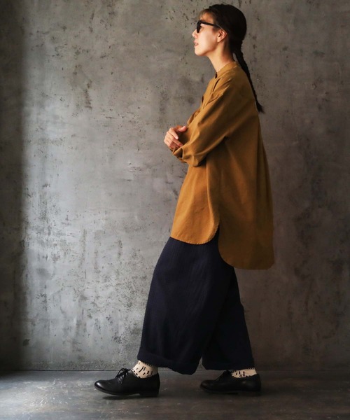 soulberry(ソウルベリー)の「団栗色のブラウス(シャツ/ブラウス・レディース・ブラウン系・L/M/LL/3L/4L)」の3枚目の写真