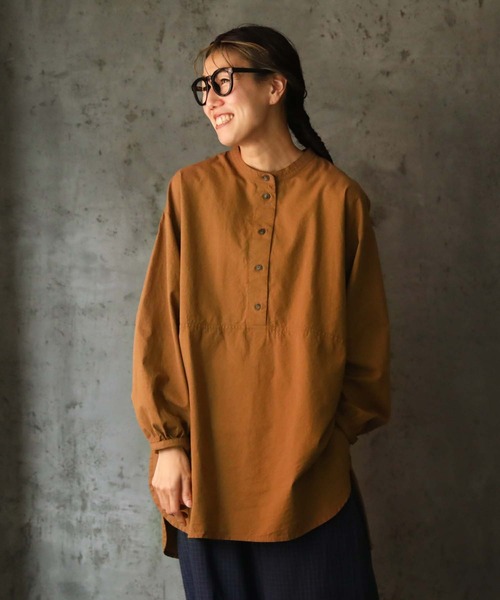 soulberry(ソウルベリー)の「団栗色のブラウス(シャツ/ブラウス・レディース・ブラウン系・L/M/LL/3L/4L)」の11枚目の写真