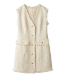 SNIDEL（スナイデル）の「ツイードジレミニワンピース（ワンピース