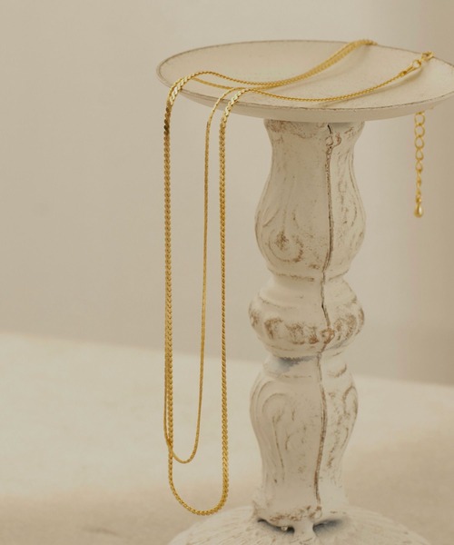 CIAOPANIC（チャオパニック）の「【Keyon/キーオン】Lithe / スネーク２連ネックレス（ネックレス・レディース・ゴールド・FREE）」の3枚目の写真