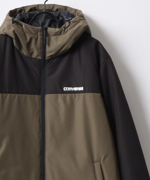 CONVERSE（コンバース）の「CONVERSE/コンバース FUNCTION FIBER DOWN JACKET/撥水 防風 静電気軽減 保温 中綿 ファイバーダウンジャケット/アウター レディース メンズ（ダウンジャケット/コート・メンズ・ベージュ/ライトグレー/ブラック/カーキ・L/LL/M）」の4枚目の写真
