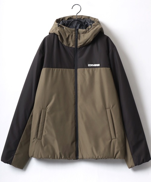 CONVERSE（コンバース）の「CONVERSE/コンバース FUNCTION FIBER DOWN JACKET/撥水 防風 静電気軽減 保温 中綿 ファイバーダウンジャケット/アウター レディース メンズ（ダウンジャケット/コート・メンズ・ベージュ/ライトグレー/ブラック/カーキ・L/LL/M）」の8枚目の写真
