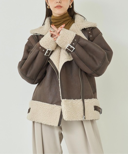 低価，セール 【JUSGLITTY】フェイクムートンライダース