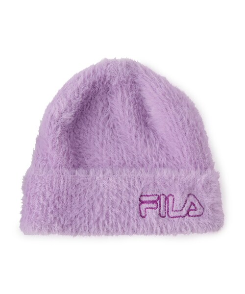 FILA(フィラ)の「FILAニットワッチ(ニットキャップ/ビーニー・キッズ・オフホワイト/ベビーピンク/ライトブルー/ブラック/ライトパープル・00)」の4枚目の写真