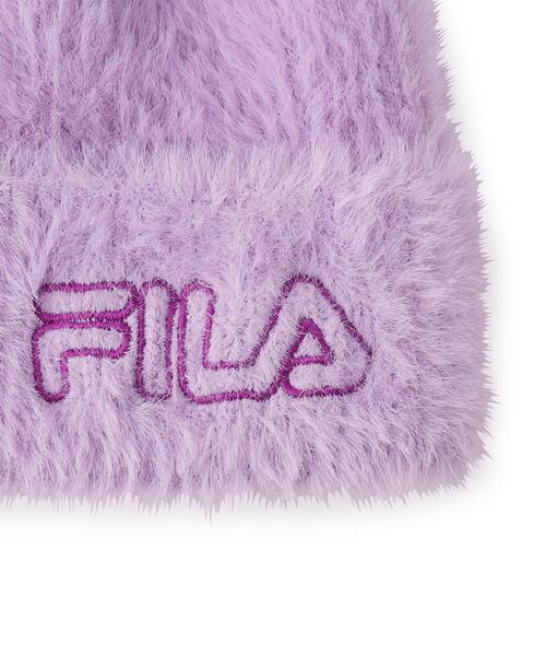 FILA(フィラ)の「FILAニットワッチ(ニットキャップ/ビーニー・キッズ・オフホワイト/ベビーピンク/ライトブルー/ブラック/ライトパープル・00)」の8枚目の写真
