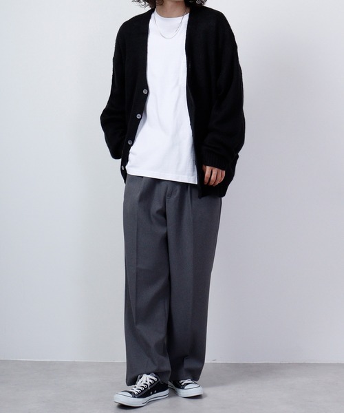 SUGGESTION(サジェッション)の「SUGGESTION モヘア風起毛ニットカーデ(カーディガン/ボレロ・メンズ・ベージュ/マスタード/テラコッタ/グリーン/ブルー/ブラック・M/L)」の10枚目の写真