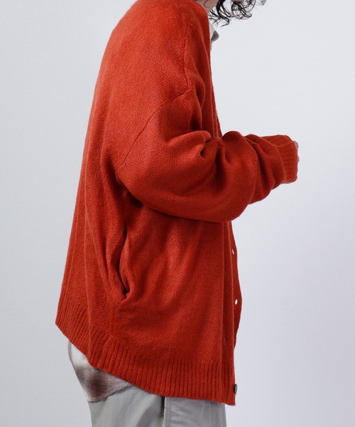 SUGGESTION(サジェッション)の「SUGGESTION モヘア風起毛ニットカーデ(カーディガン/ボレロ・メンズ・ベージュ/マスタード/テラコッタ/グリーン/ブルー/ブラック・M/L)」の18枚目の写真