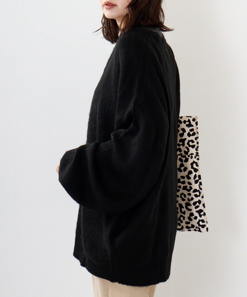 SUGGESTION(サジェッション)の「SUGGESTION モヘア風起毛ニットカーデ(カーディガン/ボレロ・メンズ・ベージュ/マスタード/テラコッタ/グリーン/ブルー/ブラック・M/L)」の13枚目の写真