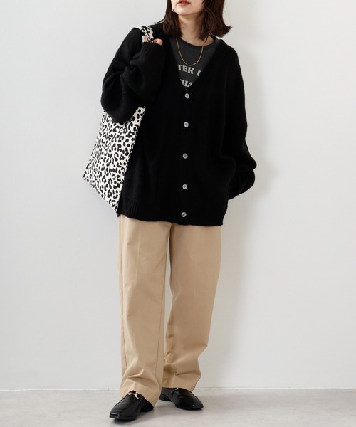 SUGGESTION(サジェッション)の「SUGGESTION モヘア風起毛ニットカーデ(カーディガン/ボレロ・メンズ・ベージュ/マスタード/テラコッタ/グリーン/ブルー/ブラック・M/L)」の15枚目の写真