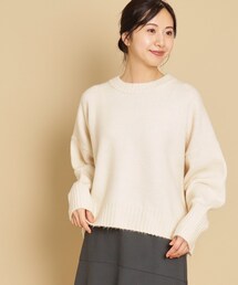 Dessin（デッサン）の「◆【選べる5色展開・洗える】ショート丈ワイドクルーネックニット（XS～L）（ニット/セーター）」