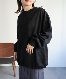 CREARE -LINO- | スウェードポンチ  ルーズ プルオーバー<ユニセックス>(スウェット)