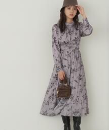 PROPORTION BODY DRESSING | ギャザーベルトフラワーワンピース / 1214140005(ワンピース)