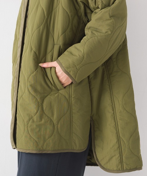 OMNES（オムネス）の「オニオンキルトノーカラーブルゾン（ブルゾン・レディース・ブラック/カーキ/ブラウン/キャメル・FREE）」の8枚目の写真