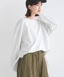 リップルダブルフェイス長袖Tシャツ