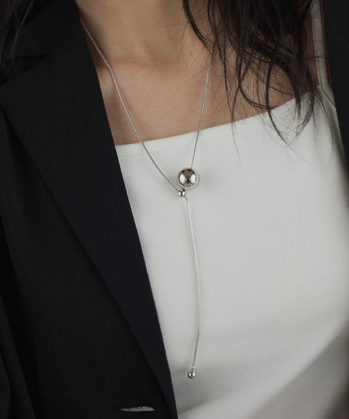 hellam（へラム）の「メタルボールネックレス（ネックレス・レディース・その他/シルバー・FREE）」の8枚目の写真