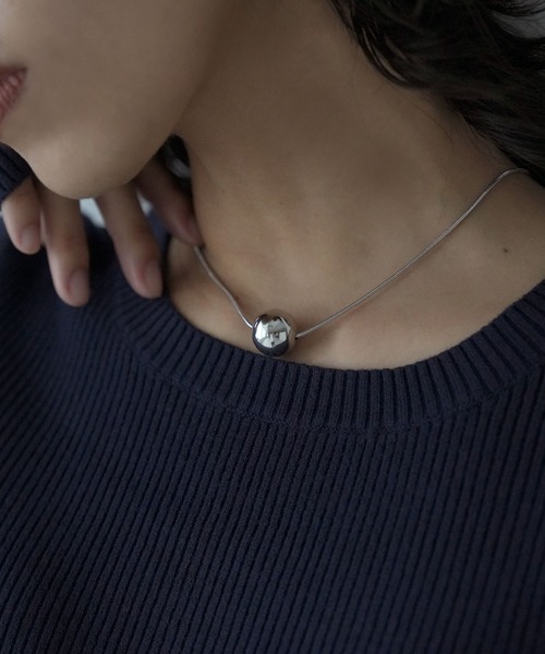 hellam（へラム）の「メタルボールネックレス（ネックレス・レディース・その他/シルバー・FREE）」の10枚目の写真