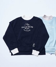 【裏起毛】配色プチハイトレーナー