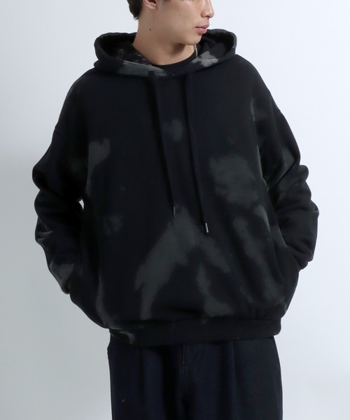 セール】タイダイ染めビッグシルエットスウェットパーカートップス