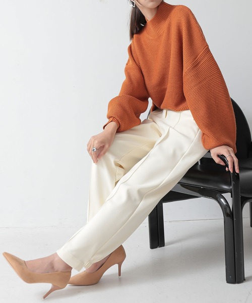 and it_(アンドイット)の「裏ベロアパンツ(その他パンツ・レディース・ブラック/モカ/アイボリー・M/L)」の9枚目の写真