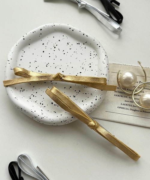 cuorequal（クオレコール）の「2set細リボンヘアピン（ヘアピン・レディース・ゴールド/ブラック/シルバー・FREE）」の3枚目の写真