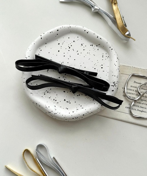 cuorequal（クオレコール）の「2set細リボンヘアピン（ヘアピン・レディース・ゴールド/ブラック/シルバー・FREE）」の4枚目の写真