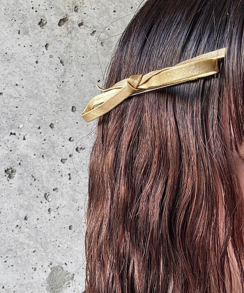 cuorequal（クオレコール）の「2set細リボンヘアピン（ヘアピン・レディース・ゴールド/ブラック/シルバー・FREE）」の6枚目の写真