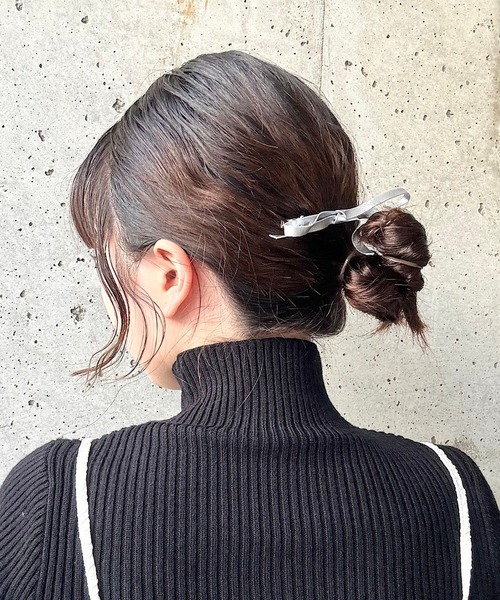 cuorequal（クオレコール）の「2set細リボンヘアピン（ヘアピン・レディース・ゴールド/ブラック/シルバー・FREE）」の10枚目の写真