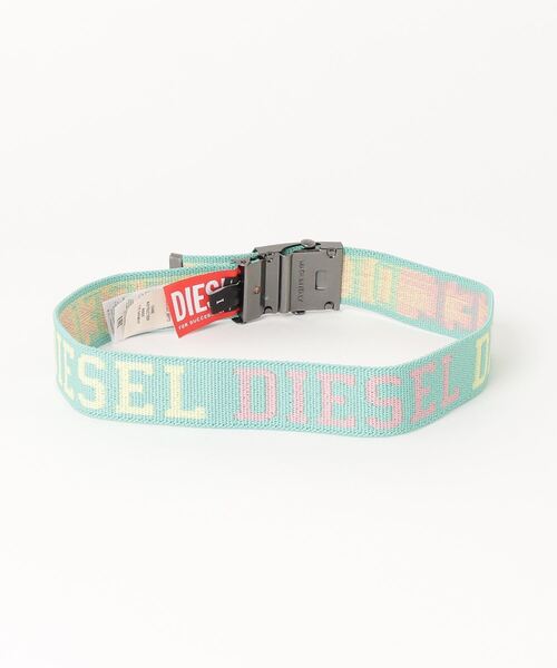 DIESEL KIDS（ディーゼルキッズ）の「DIESEL（ディーゼル）Kids & Junior ブランドロゴベルト（ベルト・キッズ・ブルー/ブラック/グリーン・Ⅱ/Ⅰ）」の4枚目の写真