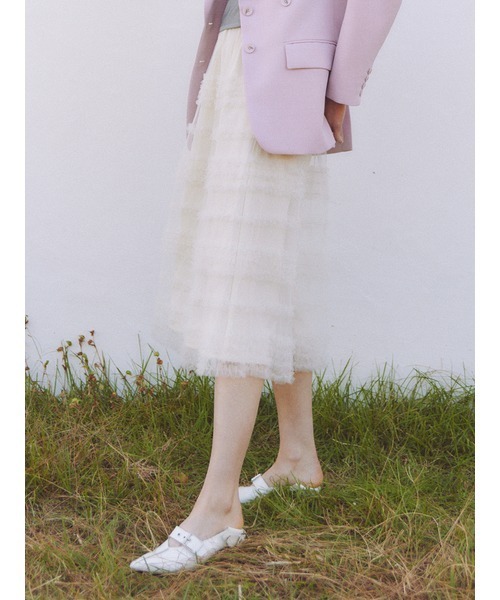 FURFUR（ファーファー）の「チュールフリルスカート（スカート