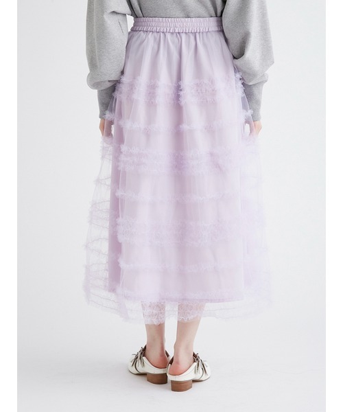FURFUR（ファーファー）の「チュールフリルスカート（スカート）」 - WEAR