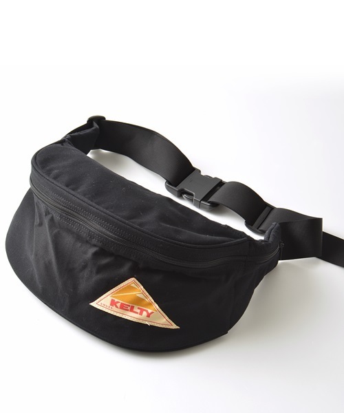 KELTY（ケルティ）の「KELTY×SHIPS GENERAL SUPPLY: 別注 コットン ミニファニーパック■（ショルダーバッグ・メンズ・ブラック/ネイビー・ONESIZE）」の2枚目の写真