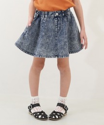 devirock（デビロック）の「ケミカルウォッシュ 1分丈 デニムスカッツ（スカート）」