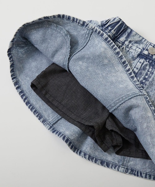devirock(デビロック)の「ケミカルウォッシュ 1分丈 デニムスカッツ(スカート・キッズ・その他1/その他3/その他2・160cm/150cm/120cm/110cm/140cm/130cm/100cm)」の14枚目の写真