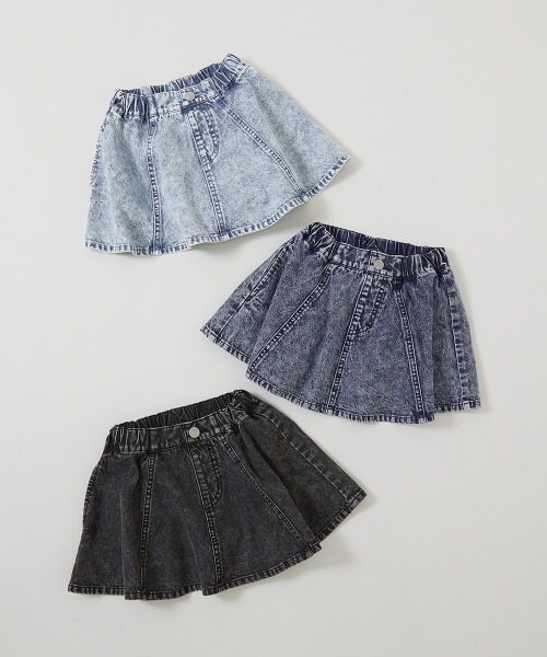 devirock(デビロック)の「ケミカルウォッシュ 1分丈 デニムスカッツ(スカート・キッズ・その他1/その他3/その他2・160cm/150cm/120cm/110cm/140cm/130cm/100cm)」の16枚目の写真