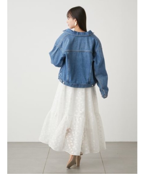 SNIDEL(スナイデル)の「デニムジャケット(デニムジャケット・レディース・ホワイト/ブラック/ブルー・FREE)」の13枚目の写真