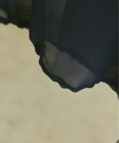 flaner（フラネ）の「Loose mesh pullover / ルーズメッシュプルオーバー（Tシャツ/カットソー・レディース・ネイビー/グレイッシュベージュ・LARGE/MEDIUM）」の13枚目の写真