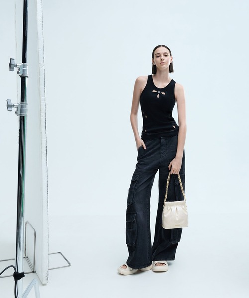 CHARLES&KEITH Duo ドゥオチェーンハンドルツーウェイバックパック CHARLES & KEITH｜Duo ドゥオ チェーンハンドルツーウェイバック