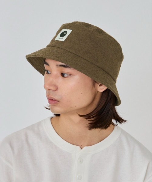 最終値下げoverride hat brown オーバーライド　ブラウン　ハット セール】OVERRIDE RANDOM PILE BUCKET / オーバーライド（ハット