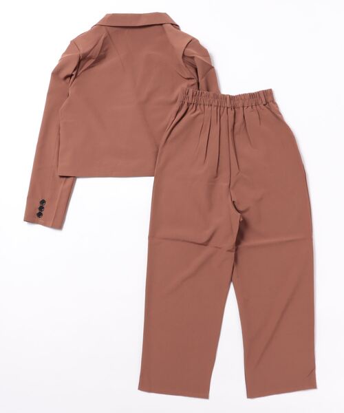 ECRIRE（エクリール）の「ショートジャケットセットアップ（その他アウター・レディース・ブラウン・フリー）」の3枚目の写真