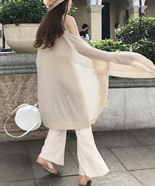 Miniministore(ミニミニストア)の「トッパーカーディガン レディース春夏薄手(カーディガン/ボレロ・レディース・オフホワイト/ベージュ・FREE)」の10枚目の写真