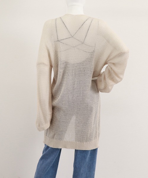 Miniministore(ミニミニストア)の「トッパーカーディガン レディース春夏薄手(カーディガン/ボレロ・レディース・オフホワイト/ベージュ・FREE)」の13枚目の写真