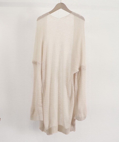 Miniministore(ミニミニストア)の「トッパーカーディガン レディース春夏薄手(カーディガン/ボレロ・レディース・オフホワイト/ベージュ・FREE)」の15枚目の写真