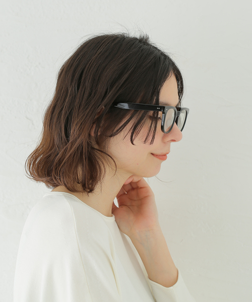SLOBE IENA（スローブイエナ）の「【Aim/エイム】メガネ（メガネ・レディース・ブラック・FREE）」の4枚目の写真