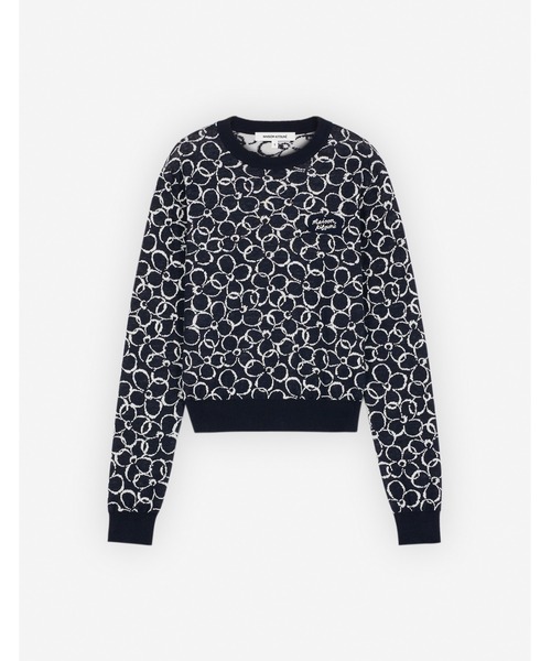 Maison Kitsune（メゾンキツネ）の「ABSTRACT DAISY JACQUARD JUMPER