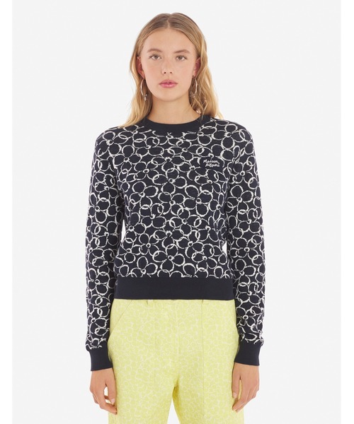 Maison Kitsune（メゾンキツネ）の「ABSTRACT DAISY JACQUARD JUMPER 