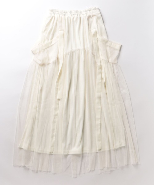 apres jour clair(アプレジュールクレア)の「【apres jour clair】アソートサイドリボンスカート【ZOZOTOWN限定アイテム】(スカート・レディース・シルバー/チャコールグレー/アイボリー/ゴールド・X-LARGE/フリー)」の5枚目の写真