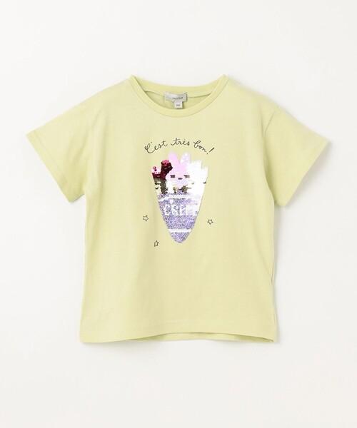 ANY(エニィ)の「ミラクルスパンコール 半袖 Tシャツ(Tシャツ/カットソー・キッズ・黄緑系/ピンク系/ライラック系・110/120/130/100)」の18枚目の写真