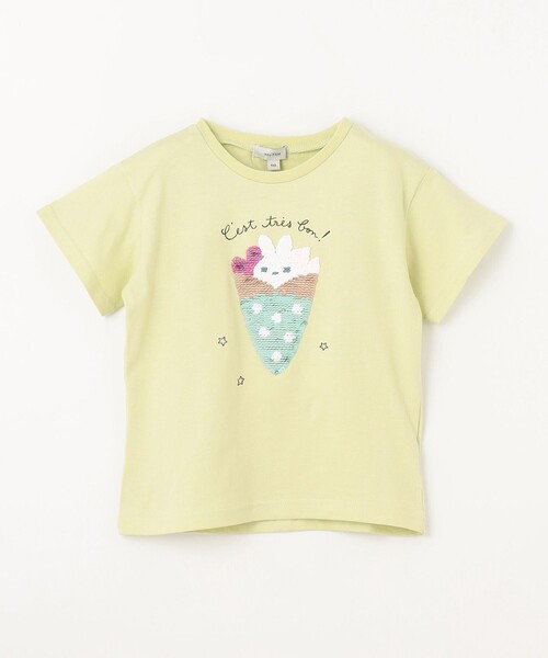 ANY(エニィ)の「ミラクルスパンコール 半袖 Tシャツ(Tシャツ/カットソー・キッズ・黄緑系/ピンク系/ライラック系・110/120/130/100)」の19枚目の写真