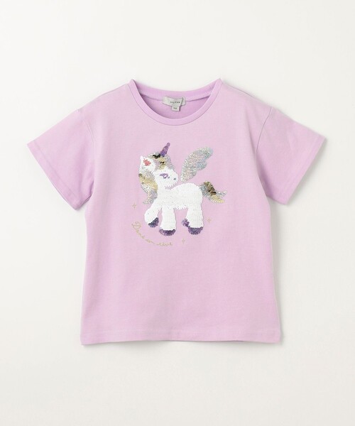 ANY(エニィ)の「ミラクルスパンコール 半袖 Tシャツ(Tシャツ/カットソー・キッズ・黄緑系/ピンク系/ライラック系・110/120/130/100)」の21枚目の写真