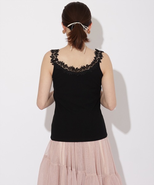 WILLSELECTION（ウィルセレクション）の「テレコレースキャミソール（キャミソール・レディース・ブラック/オフホワイト・FREE）」の14枚目の写真